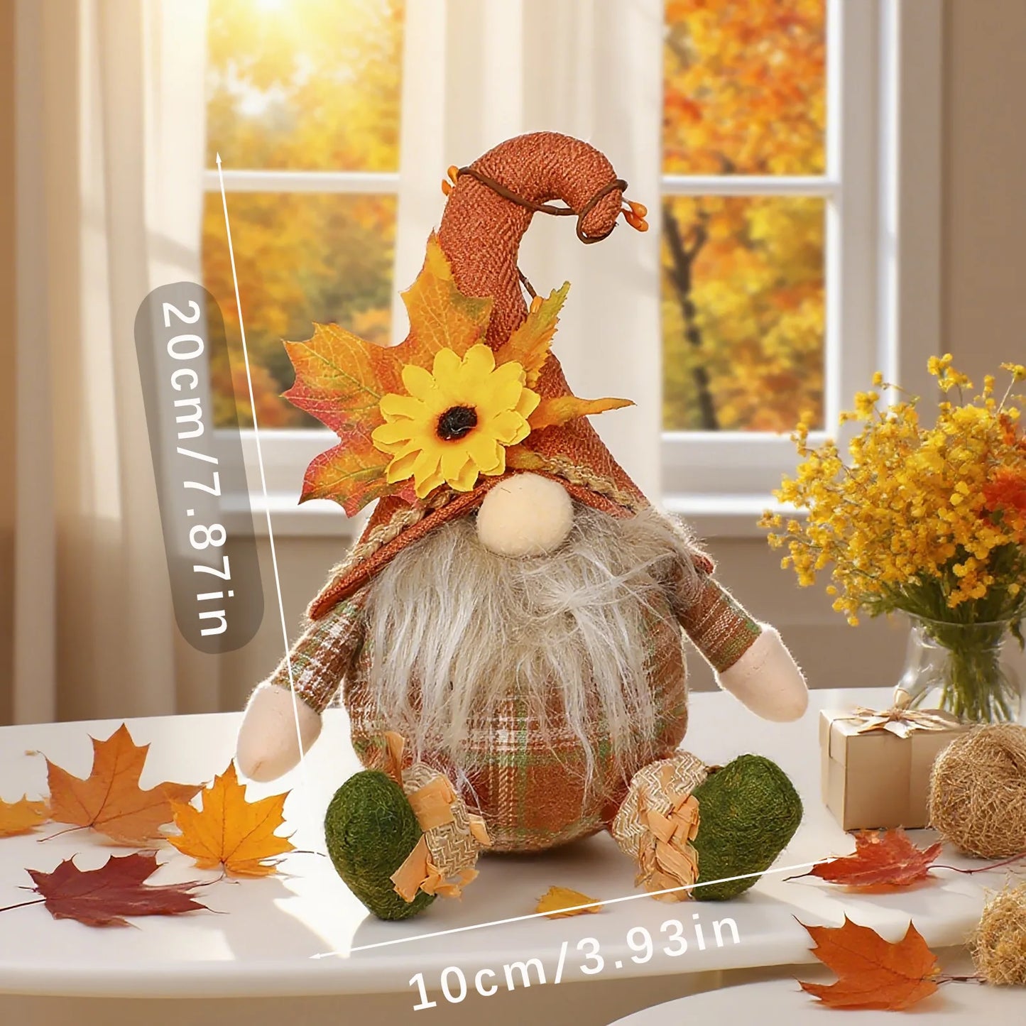 Harvest Friends™ Rustic Scarecrow & Gnome Decor – 5 Designs