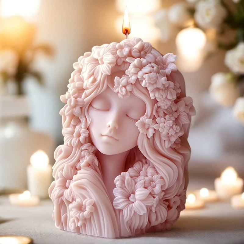 Floral Muse™ Goddess Relief Silicone Mold