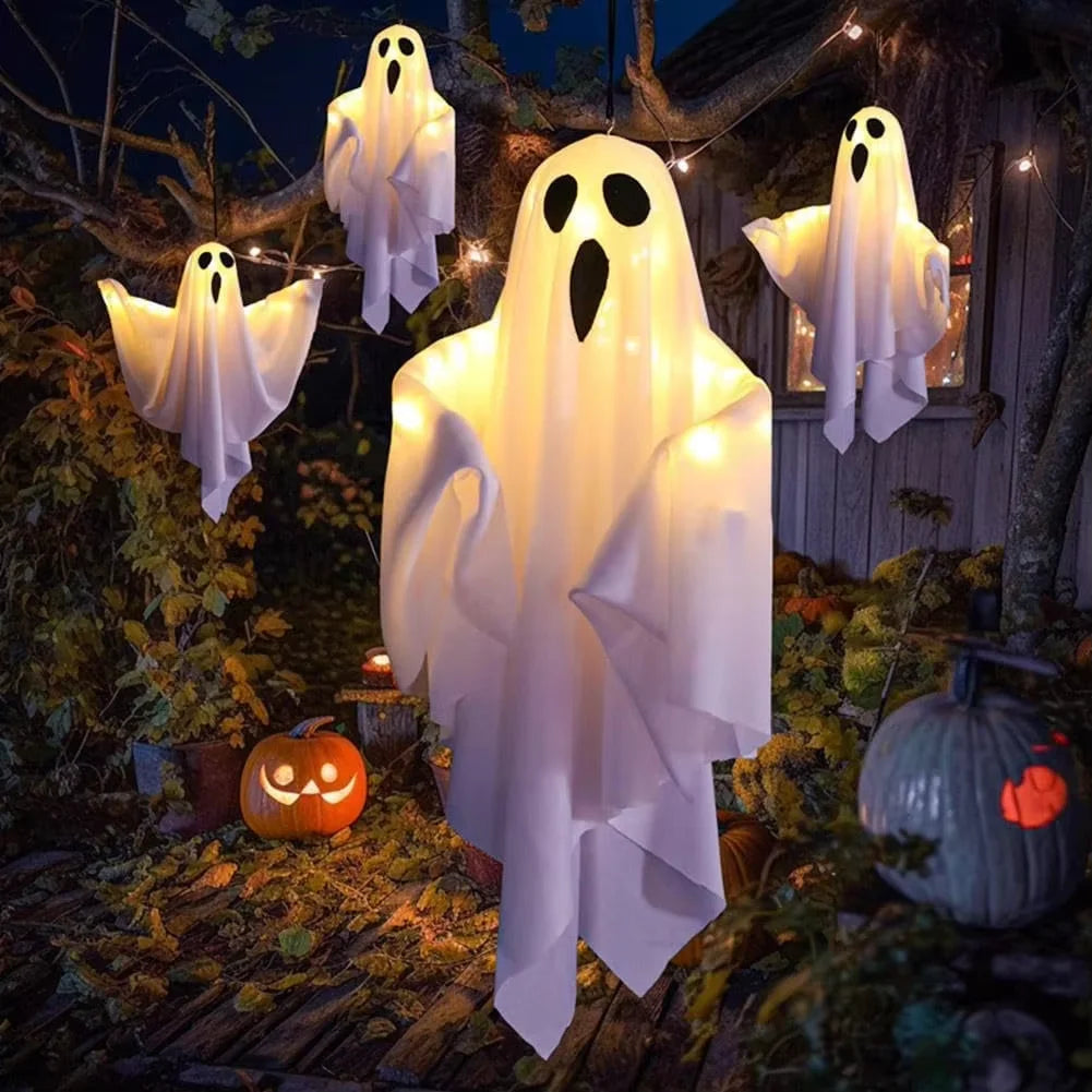 Glimmer Boo™ Lighted Hanging Ghost Halloween Decor