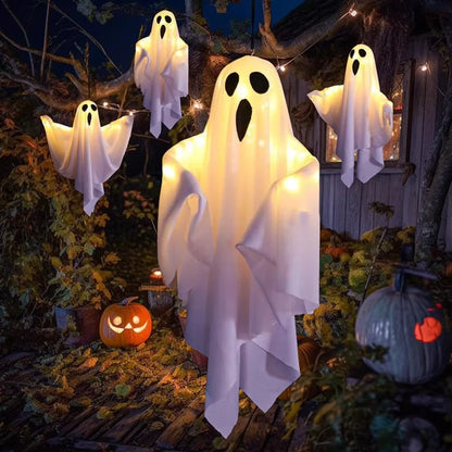 Glimmer Boo™ Lighted Hanging Ghost Halloween Decor