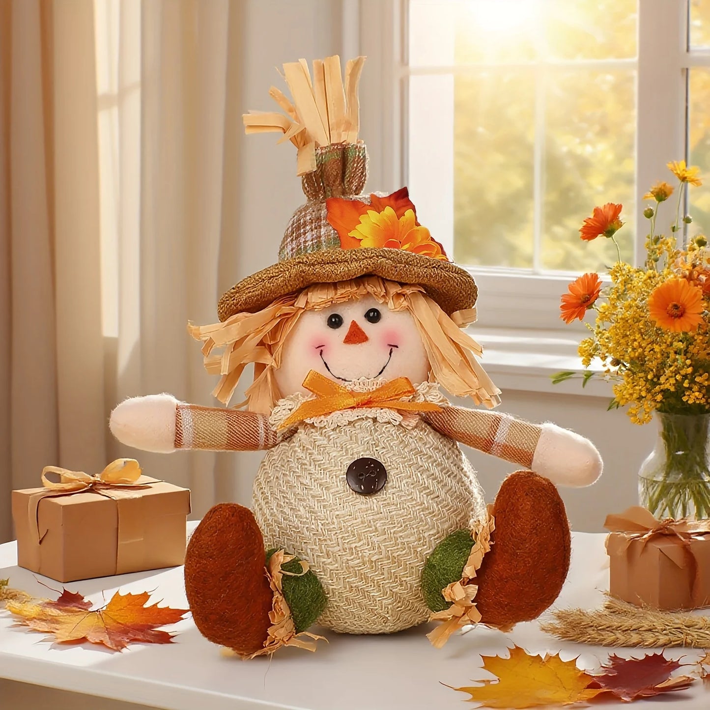 Harvest Friends™ Rustic Scarecrow & Gnome Decor – 5 Designs