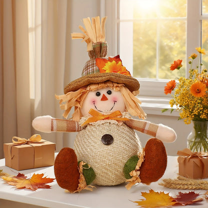Harvest Friends™ Rustic Scarecrow & Gnome Decor – 5 Designs