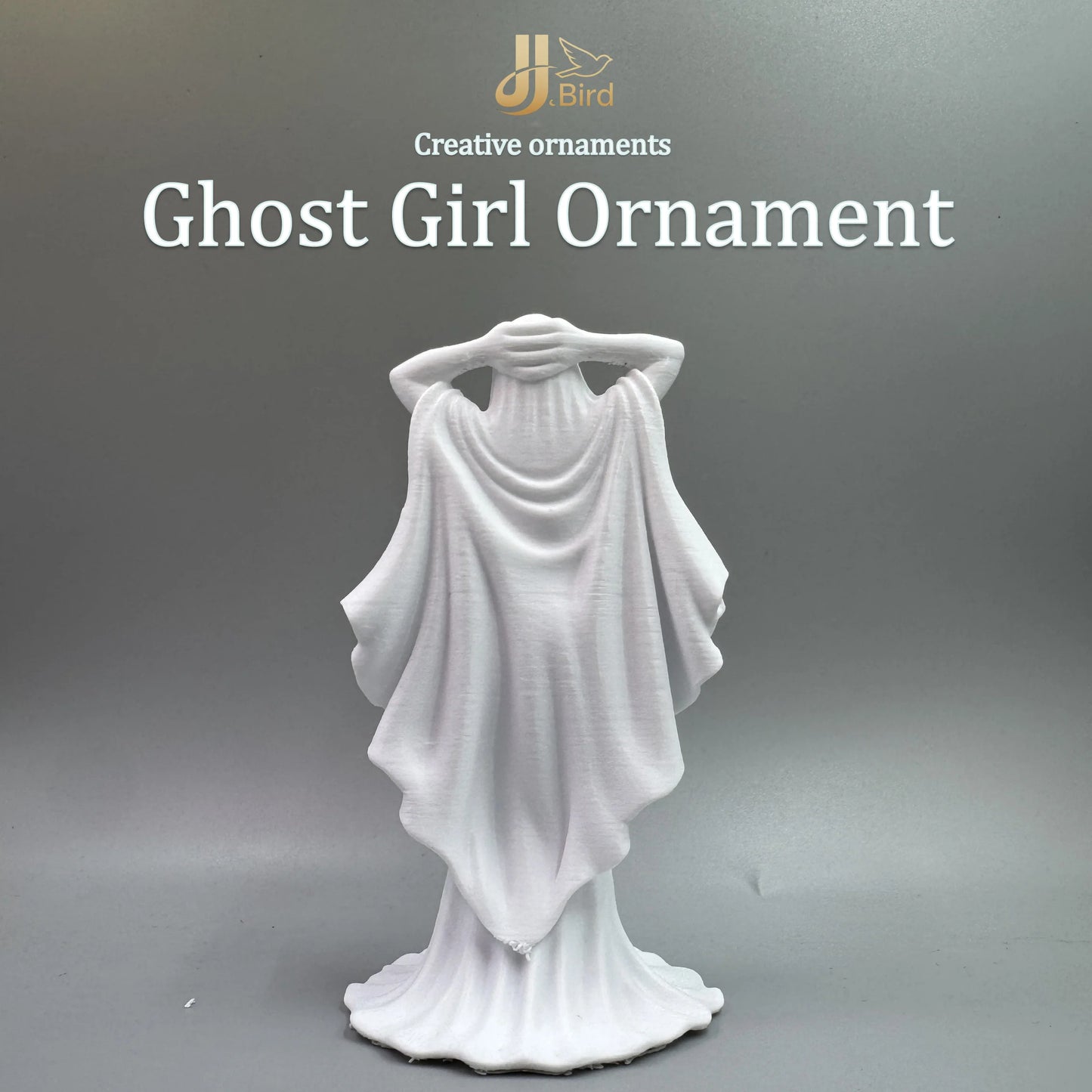 Ghost Girl Ornament, Gothic Style, Collectible Figurine, Home Desk Decoration, Creative Sculpture