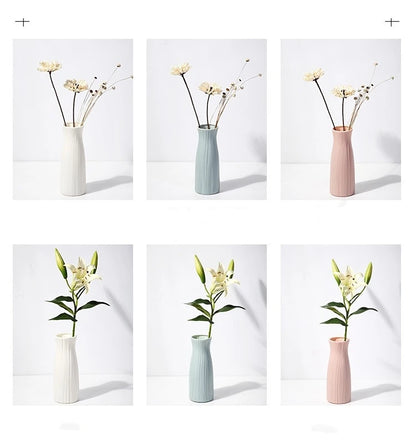 FoldForm™ Modern Sculpted White Decorative Vase