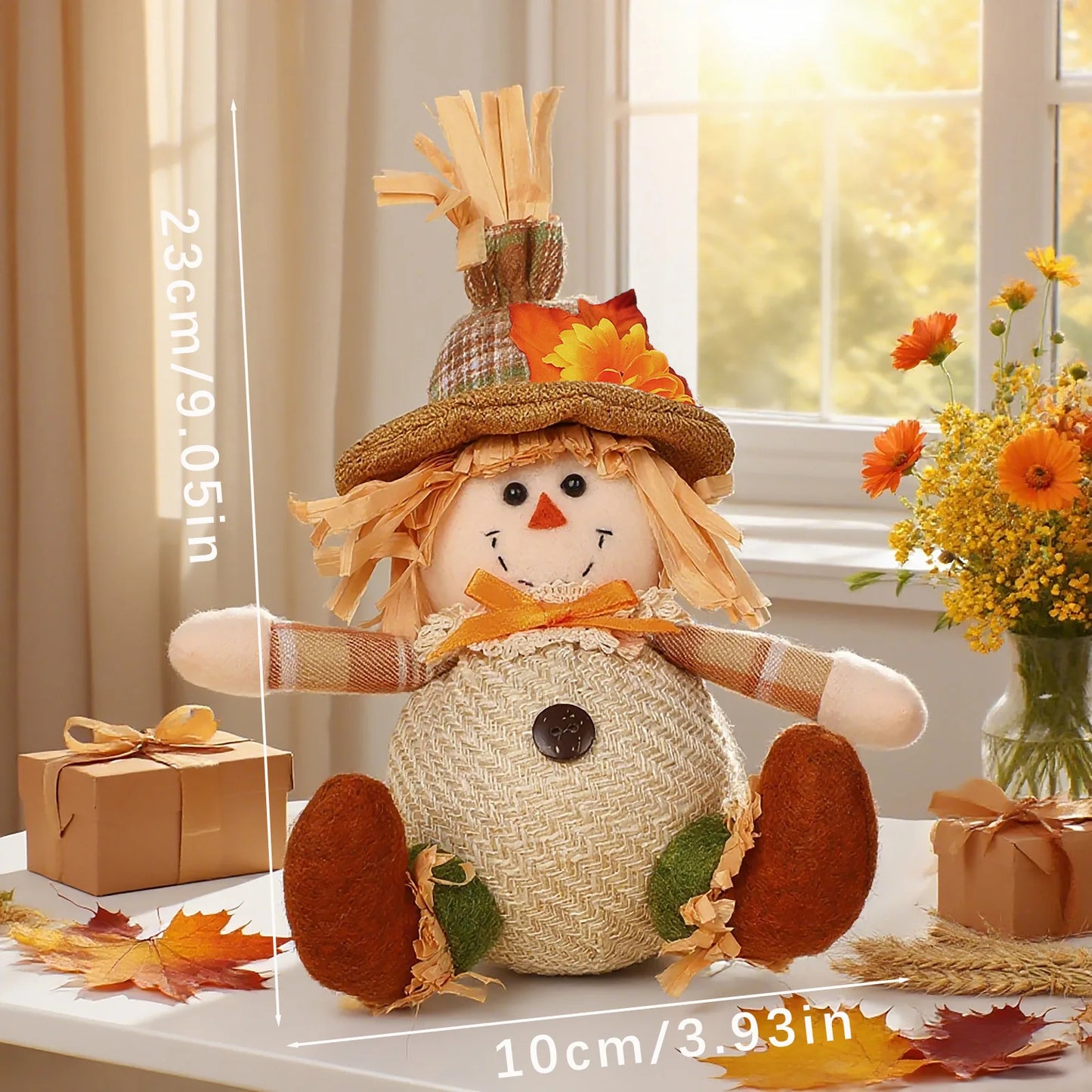 Harvest Friends™ Rustic Scarecrow & Gnome Decor – 5 Designs
