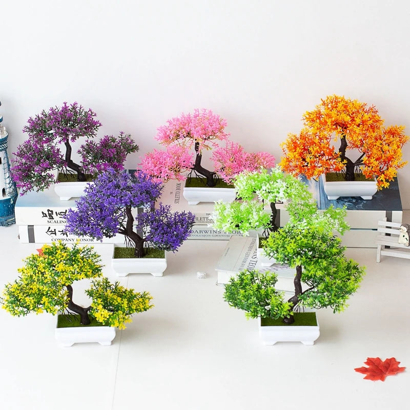 Blooming Cascade™ Artificial Potted Bonsai Plant