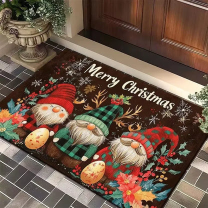 Cozy Christmas™ Printed Flannel Entry Mat – 4 Designs