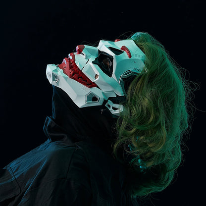 NeonGrin™ Cyberpunk Clown Mask – Adult Halloween Costume