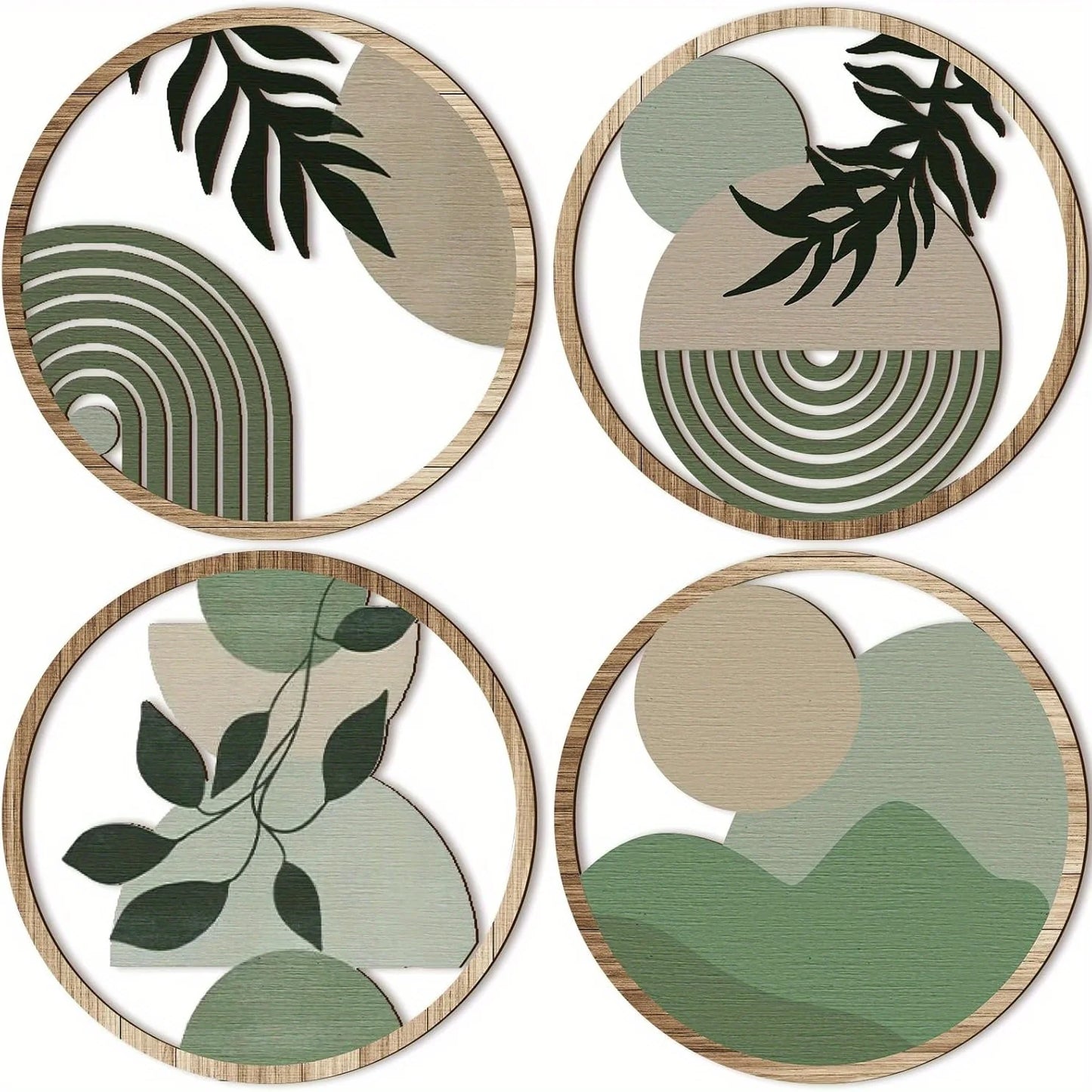Sage Grove™ Botanical Wooden Wall Decor – Set of 4