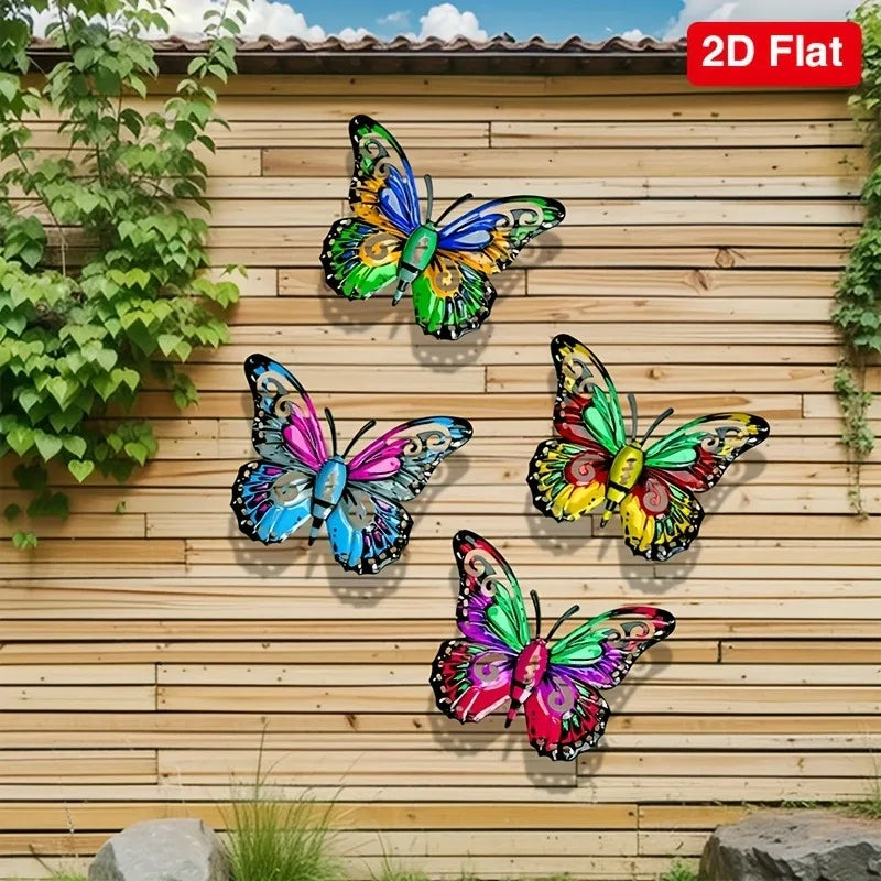 Flutter Grove™ Metal Butterfly Wall Art – Set of 4