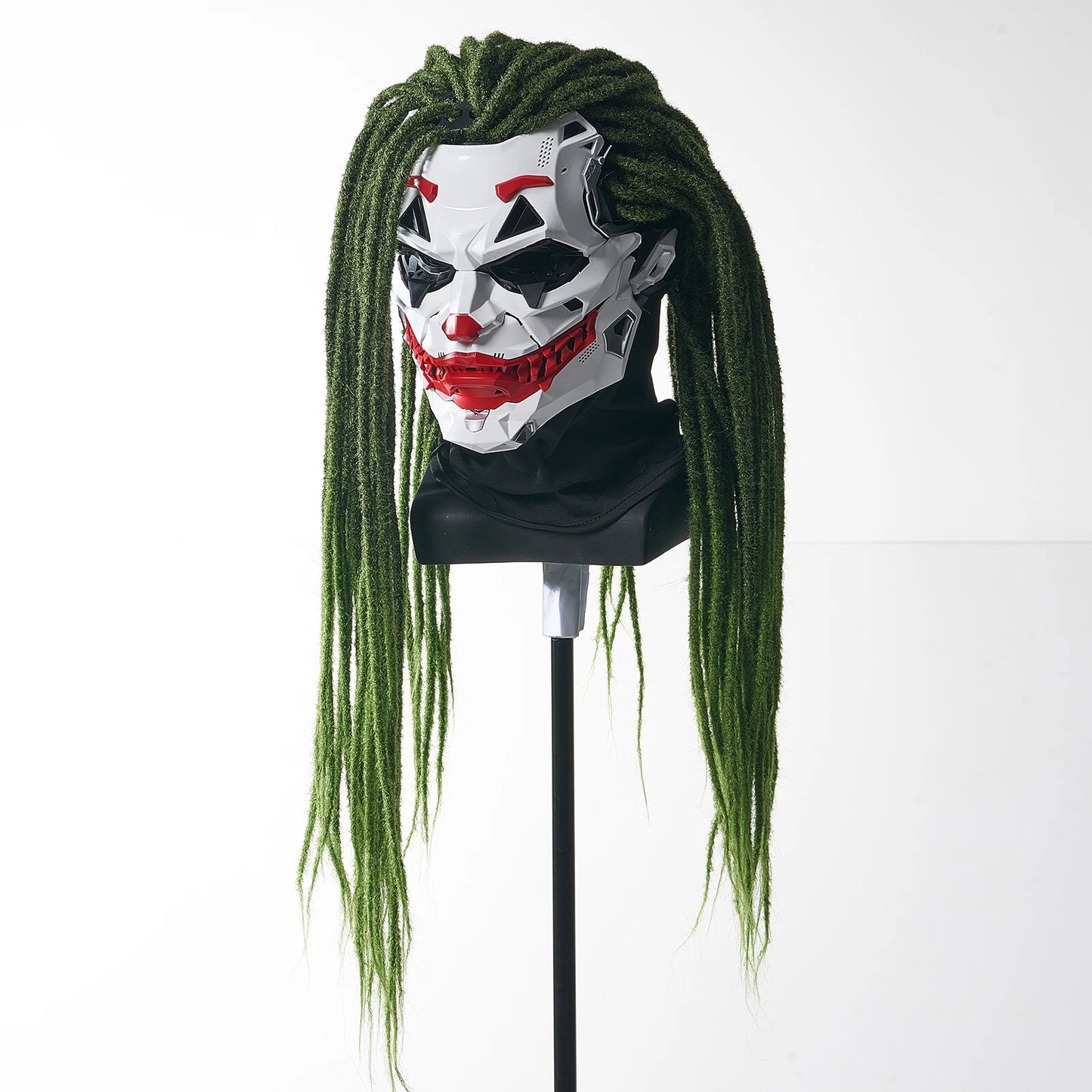 Neon Grin™ Cyberpunk Clown Full-Face Mask