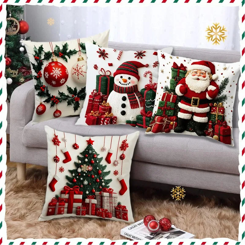 Merry Moments™ Christmas Character Pillow Cover – 18 × 18 in
