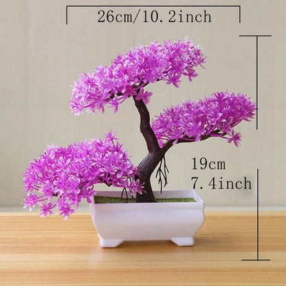 Blooming Cascade™ Artificial Potted Bonsai Plant