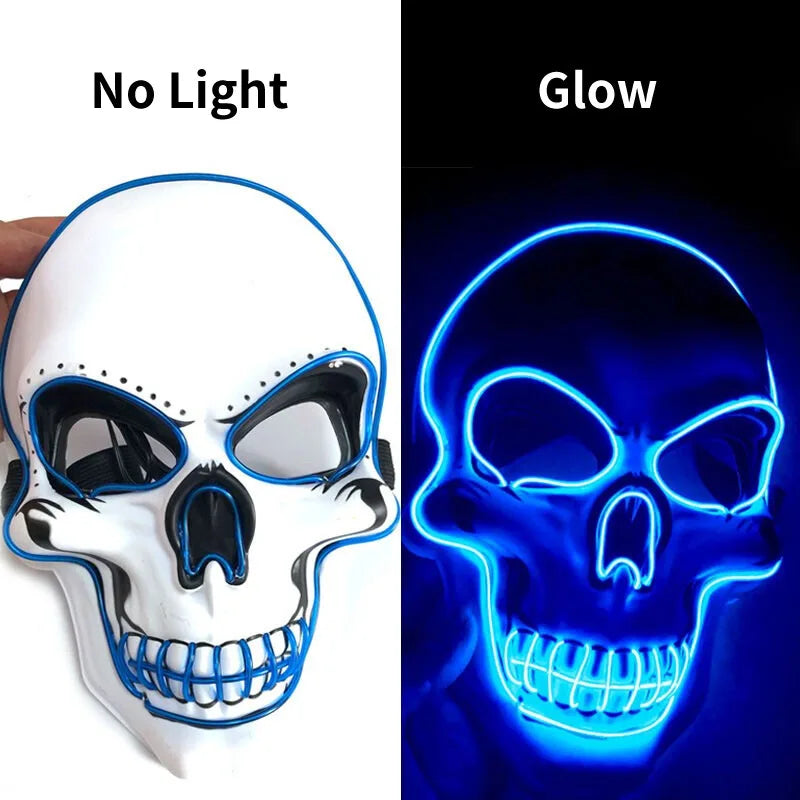 Glow Reaper™ Illuminated Skull Full-Face Mask