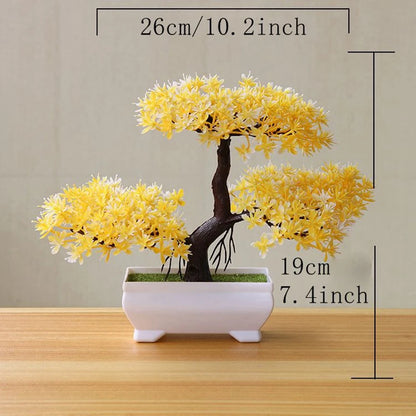 Blooming Cascade™ Artificial Potted Bonsai Plant