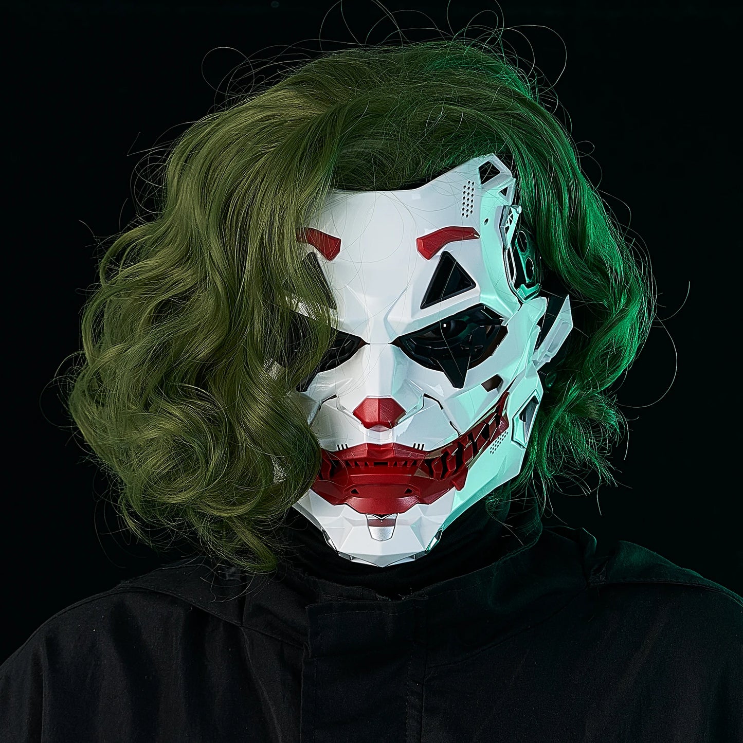 NeonGrin™ Cyberpunk Clown Mask – Adult Halloween Costume