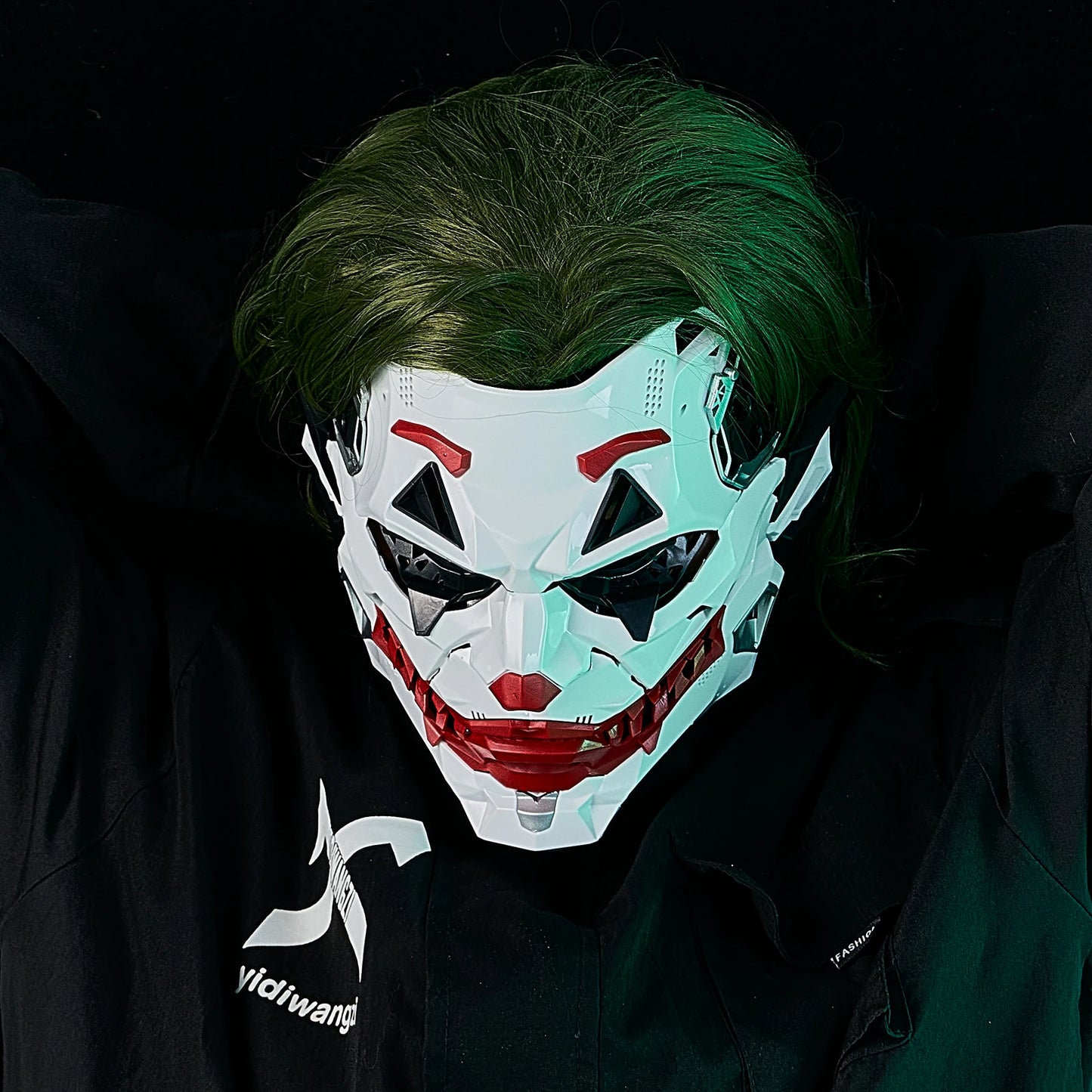 NeonGrin™ Cyberpunk Clown Mask – Adult Halloween Costume