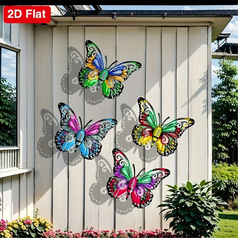 Flutter Grove™ Metal Butterfly Wall Art – Set of 4