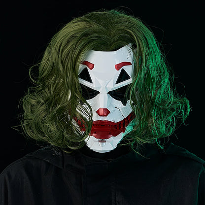 NeonGrin™ Cyberpunk Clown Mask – Adult Halloween Costume