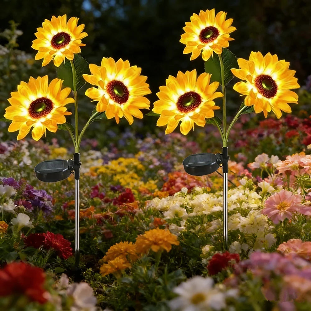 Sunlit Bloom™ Solar Sunflower Garden Lights