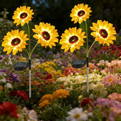 Sunlit Bloom™ Solar Sunflower Garden Lights
