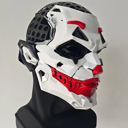 Neon Grin™ Cyberpunk Clown Full-Face Mask