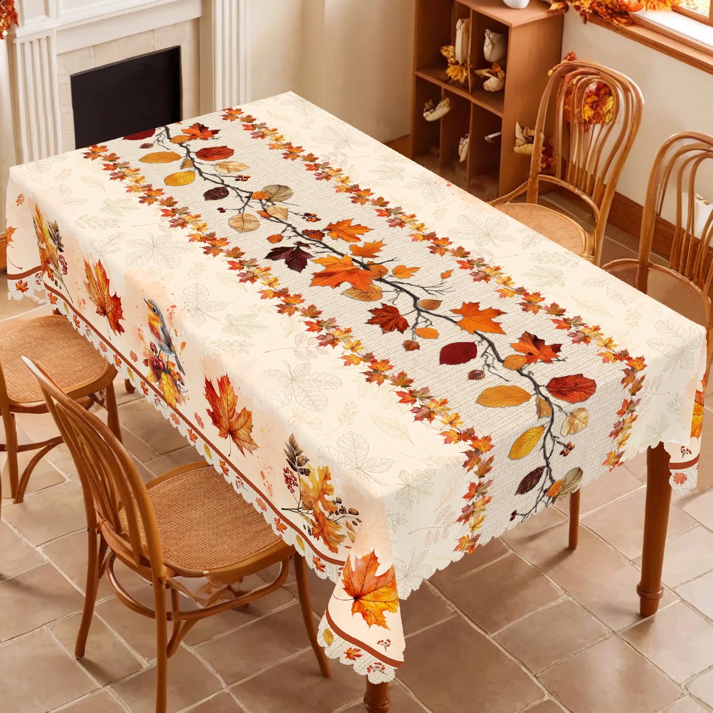 Harvest Maple™ Fall Tablecloth – Rectangular & Round