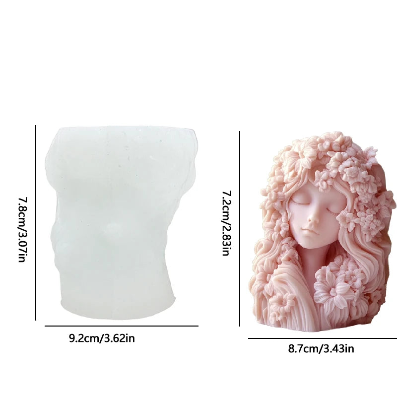 Floral Muse™ Goddess Relief Silicone Mold