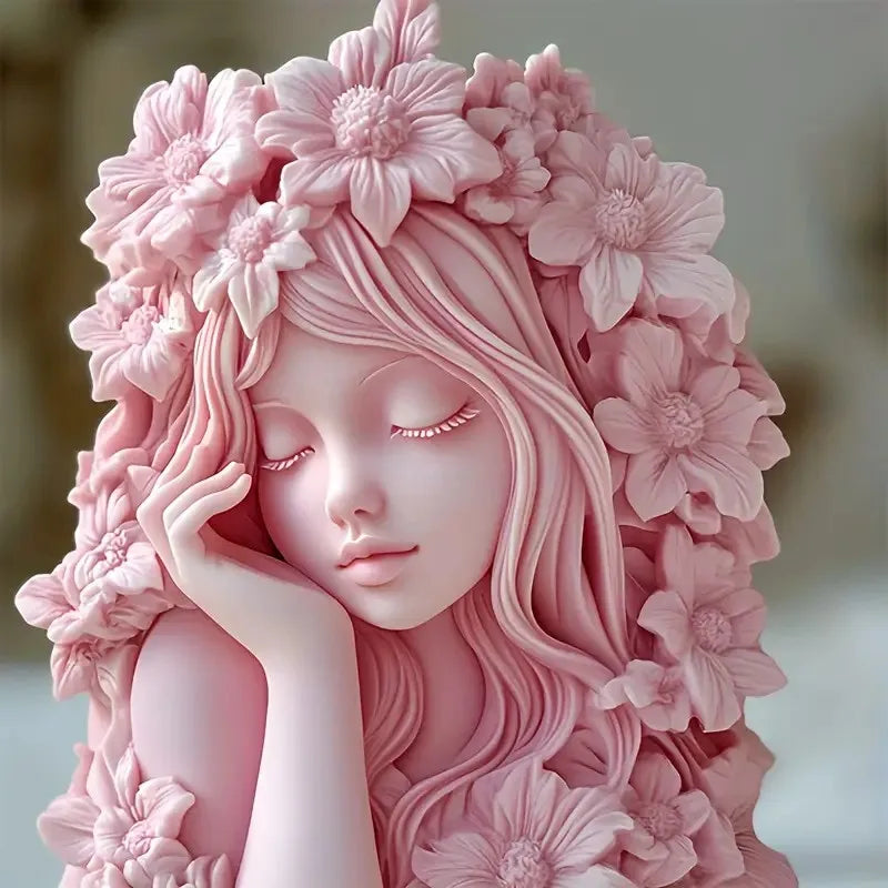 Floral Muse™ Goddess Relief Silicone Mold