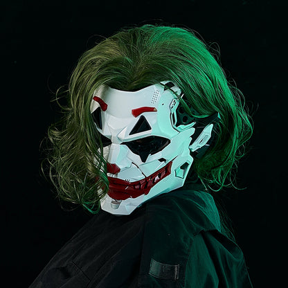 NeonGrin™ Cyberpunk Clown Mask – Adult Halloween Costume
