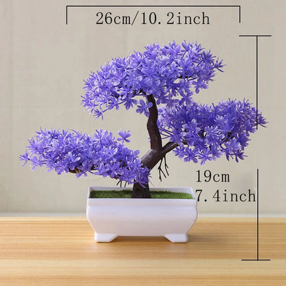 Blooming Cascade™ Artificial Potted Bonsai Plant