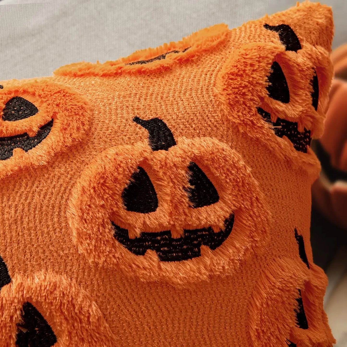 Pumpkin Patch™ Plush Halloween Pillow Cover – 4 Designs