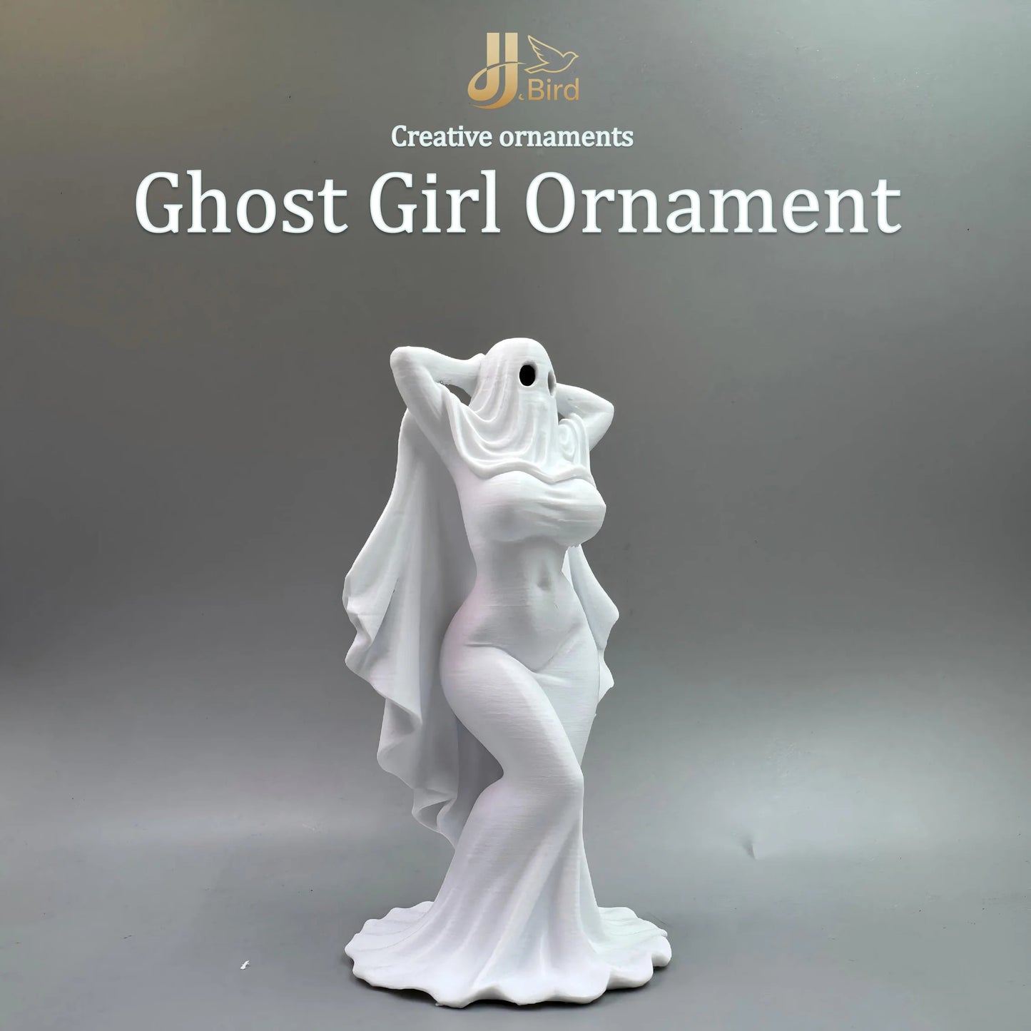 Ghost Girl Ornament, Gothic Style, Collectible Figurine, Home Desk Decoration, Creative Sculpture