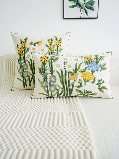 Garden Bloom™ Embroidered Floral Pillow Cover