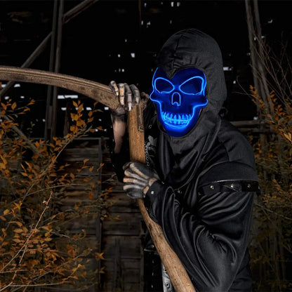 Glow Reaper™ Illuminated Skull Full-Face Mask