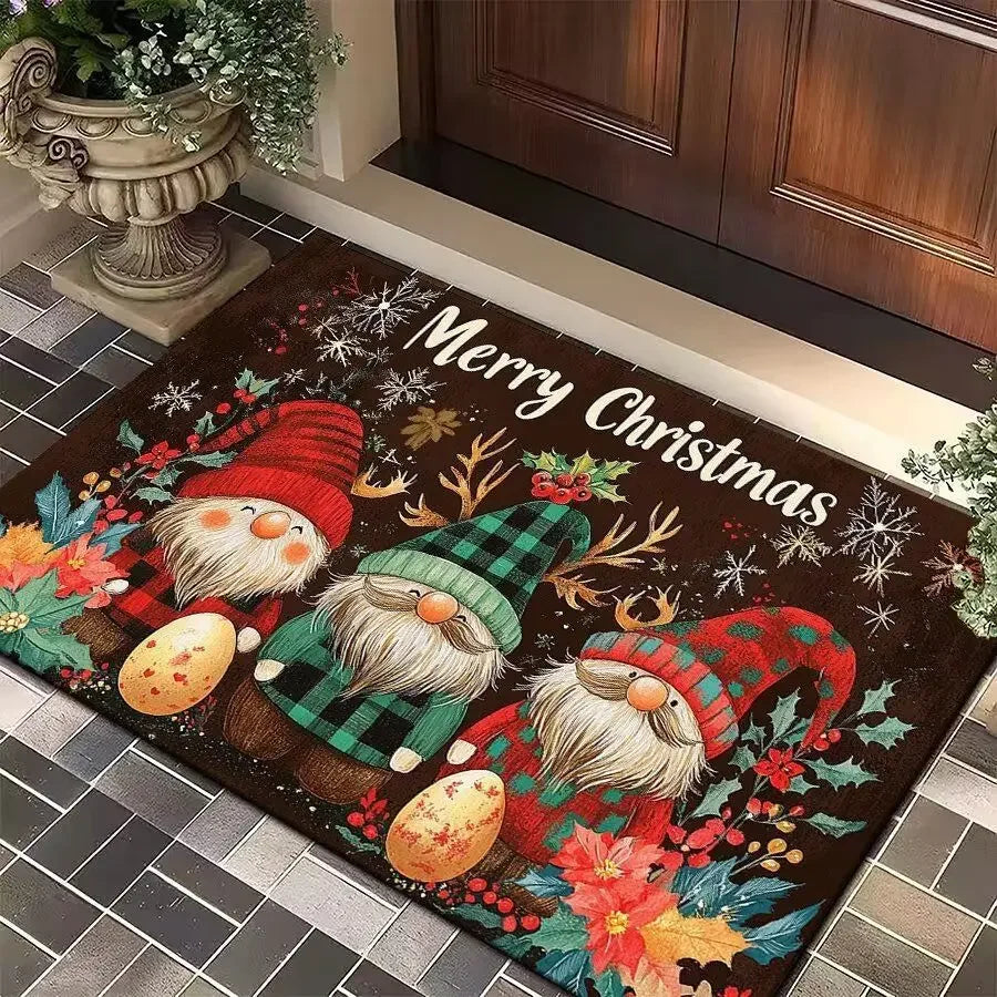 Cozy Christmas™ Printed Flannel Entry Mat – 4 Designs