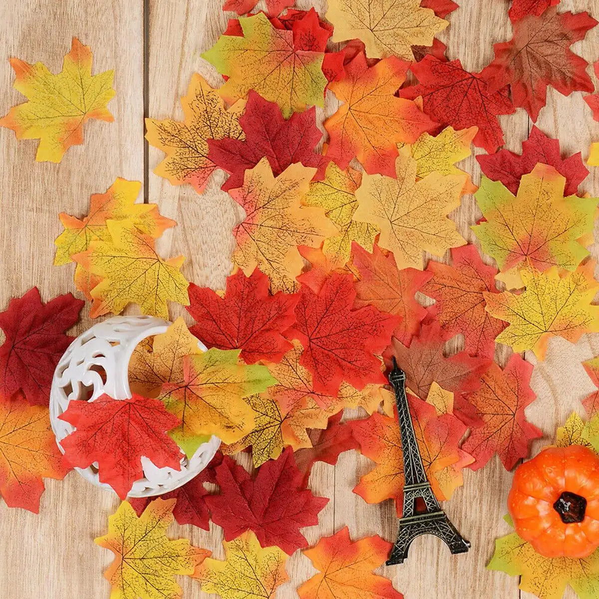 Harvest Scatter™ Artificial Autumn Maple Leaves – 100 or 200 Pieces