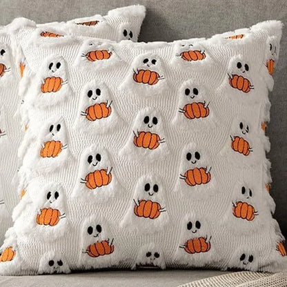 Pumpkin Patch™ Plush Halloween Pillow Cover – 4 Designs