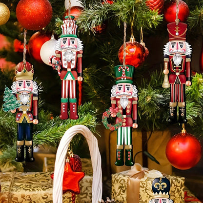 Festive Guard™ Mini Wooden Nutcracker Ornament Set