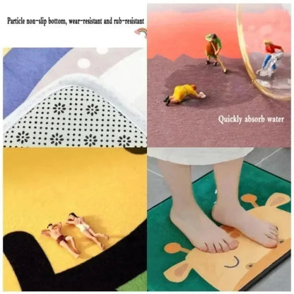 Cozy Christmas™ Printed Flannel Entry Mat – 4 Designs