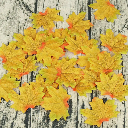 Harvest Scatter™ Artificial Autumn Maple Leaves – 100 or 200 Pieces