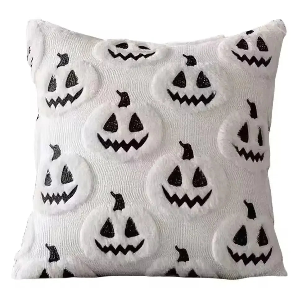 Pumpkin Patch™ Plush Halloween Pillow Cover – 4 Designs