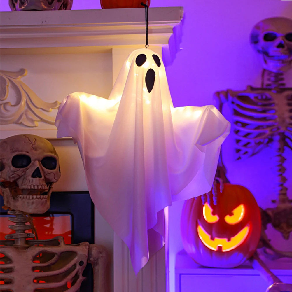 Glimmer Boo™ Lighted Hanging Ghost Halloween Decor