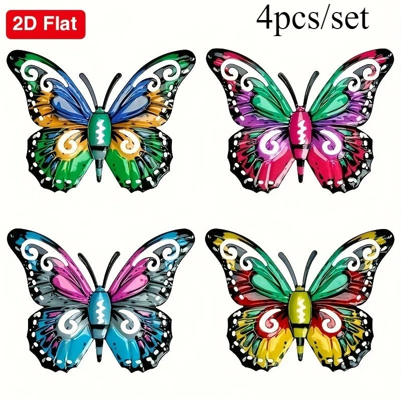 Flutter Grove™ Metal Butterfly Wall Art – Set of 4