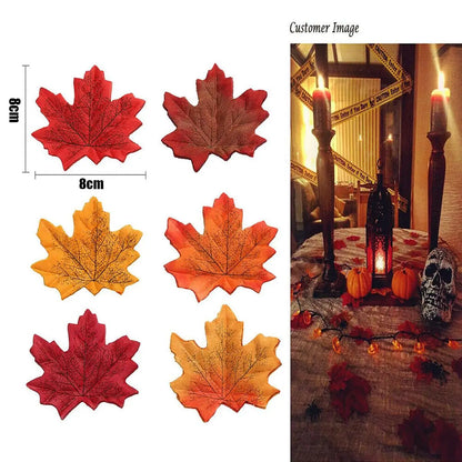 Harvest Scatter™ Artificial Autumn Maple Leaves – 100 or 200 Pieces