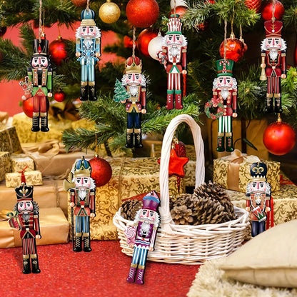 Festive Guard™ Mini Wooden Nutcracker Ornament Set