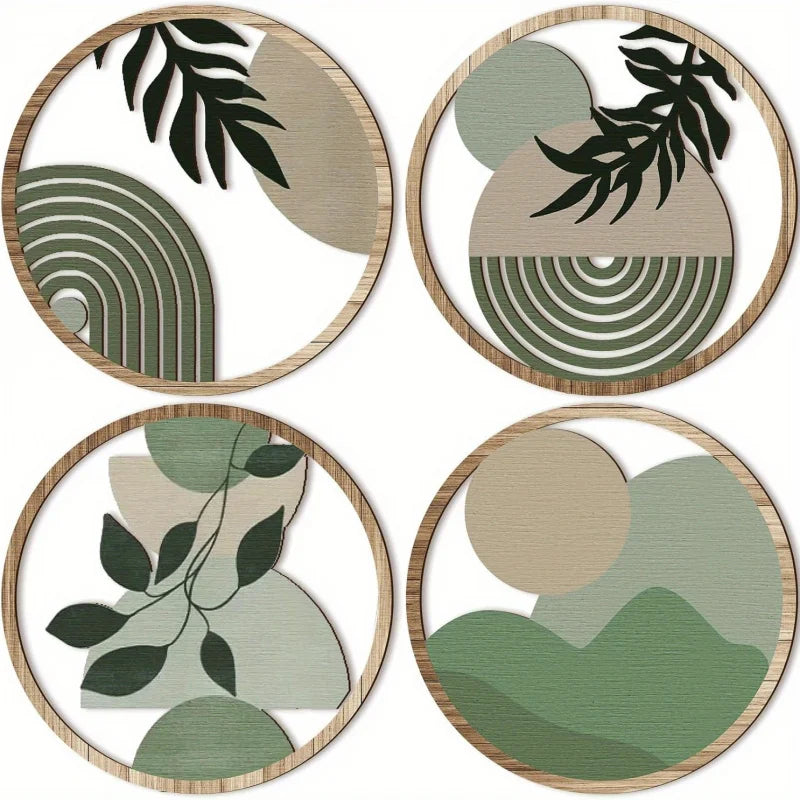 Sage Grove™ Botanical Wooden Wall Decor – Set of 4