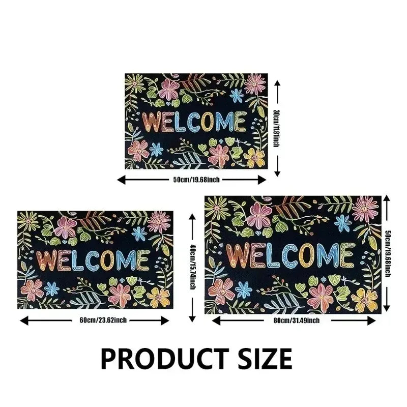 Cozy Christmas™ Printed Flannel Entry Mat – 4 Designs