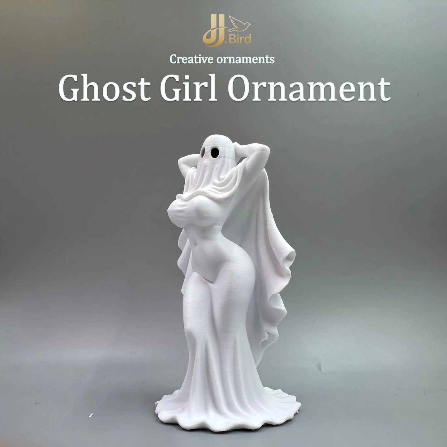 Ghost Girl Ornament, Gothic Style, Collectible Figurine, Home Desk Decoration, Creative Sculpture