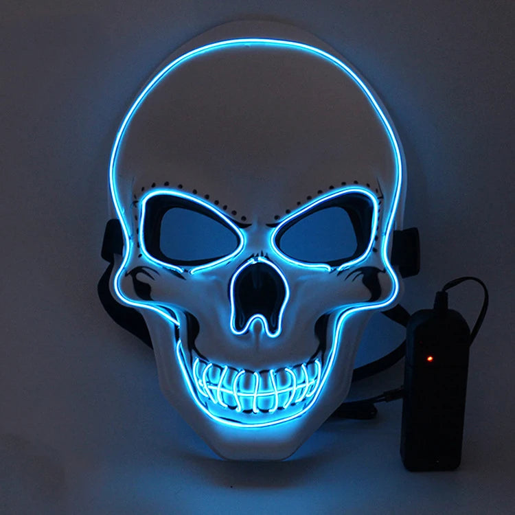 Glow Reaper™ Illuminated Skull Full-Face Mask